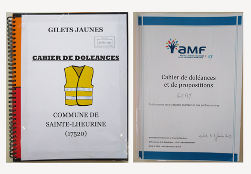 Cahiers doléances 2018, couvertures_iu